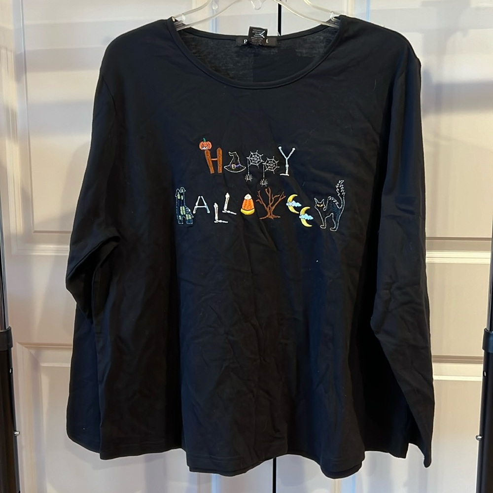 Project Black Long Sleeve Happy Halloween Tee NWT